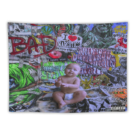 BAD ASS FCKING KID Tapestry