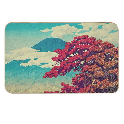 The New Year in Hisseii - Nature Landscape Durable Bath Mat