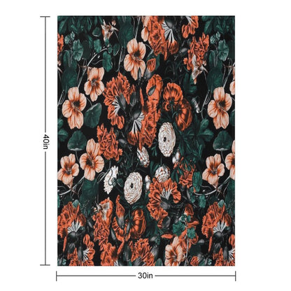 NIGHT FOREST XVII-A Throw Blanket