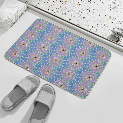 The Garden Sees All  Easy Maintenance Bath Mat