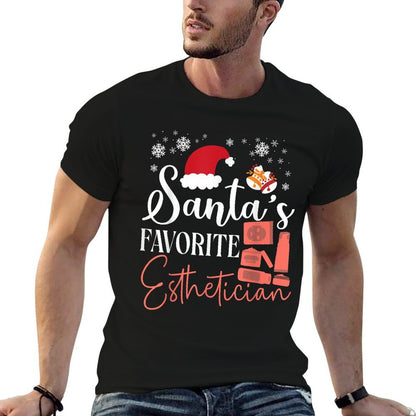 Cute Licensed Esthetician Skincare Beautician Christmas  Relaxed-fit T-Shirt