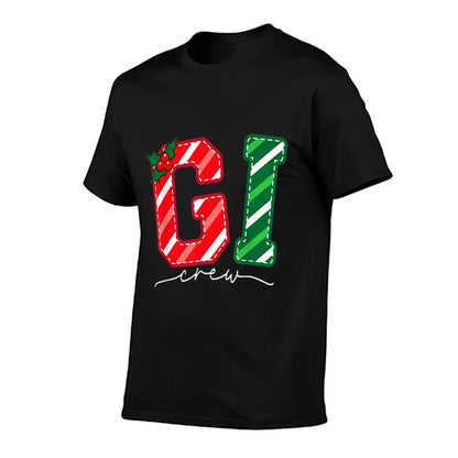 GI Crew Gastroenterology Nurse Endoscopy Tech Christmas  Fade-proof Color T-Shirt