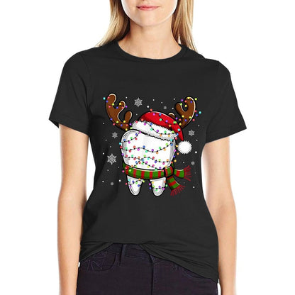 Funny Reindeer Christmas Lightsth Dental Hygiene Nurse  Versatile T-Shirt