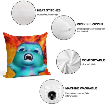 Bibble Meme Soft Durable Construction Throw Pillow