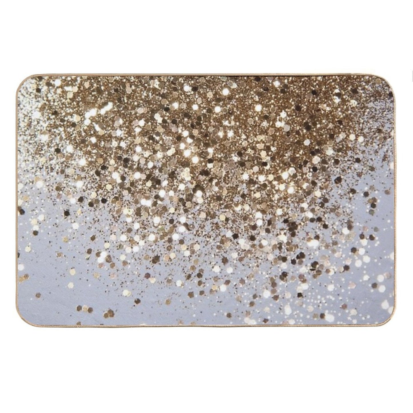Gold Glam #1 (Photo of Glitter Only - Not Reflective) Bath Mat
