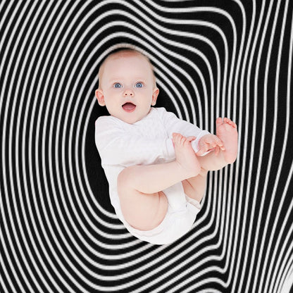 Music CD Optical Art Illusion Throw Blanket