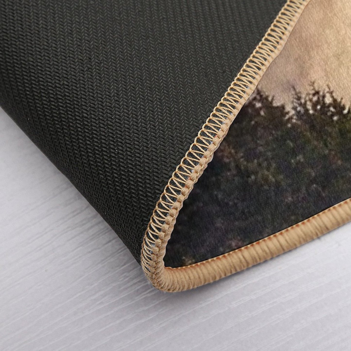 In My Other World  Sunrise In A Romantic Misty Foggy Autumn Fairytale Wilderness Forest With Trees Covered In Fog And Sunlight  Rapid-Drying Bath Mat