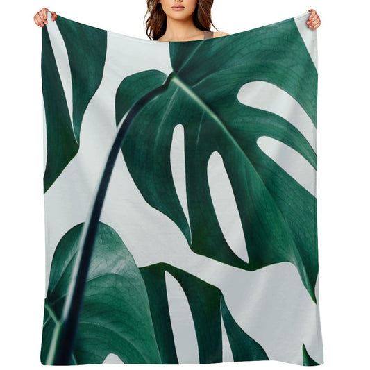 Monstera #redbubble #artprints Throw Blanket