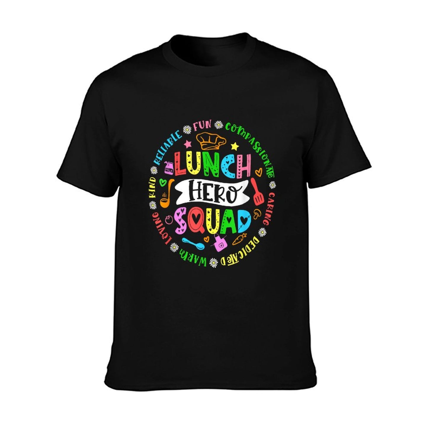 School Lunch Hero Squad Funny Cafeteria Workers T-Shirt