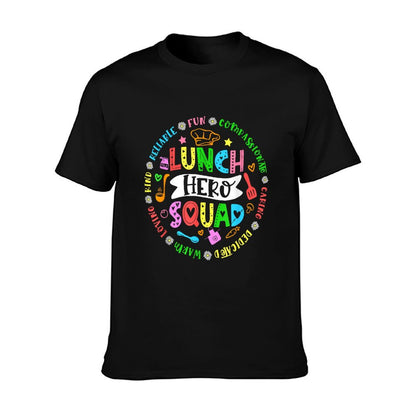 School Lunch Hero Squad Funny Cafeteria Workers T-Shirt