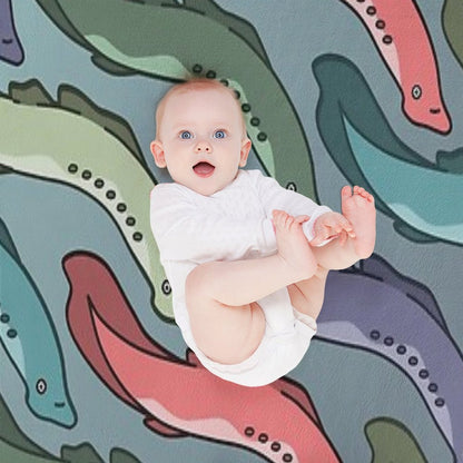 The Swim of The Lamps Throw Blanket