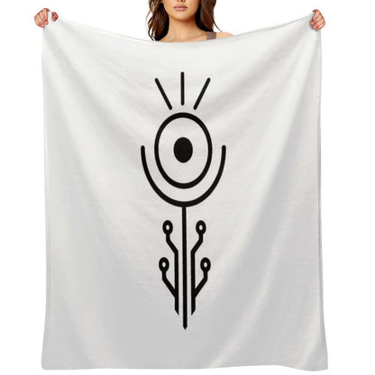 Totem of Still Ascent Throw Blanket