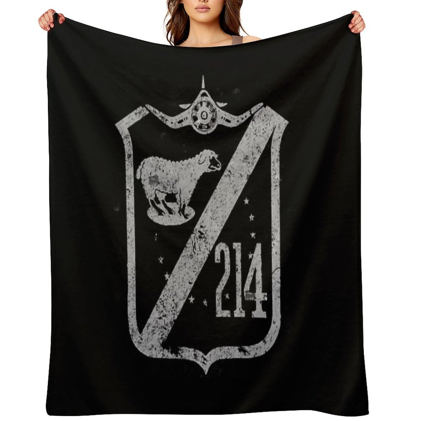 VMF-214 Black Sheep Squadron WWII Vintage Design Throw Blanket