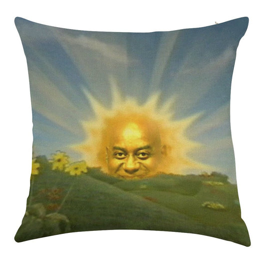 Ainsley Harriott in The Sun Linen Throw Pillow Cover