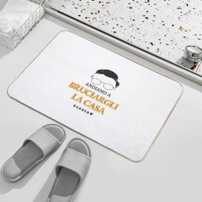 Alessandro Barbero - ANDIAMO A BRUCIARGLI LA CASA Bath Mat