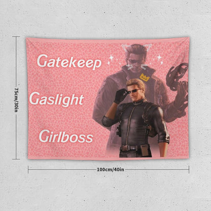 Wesker  Gaslight Gatekeep Girlboss Tapestry