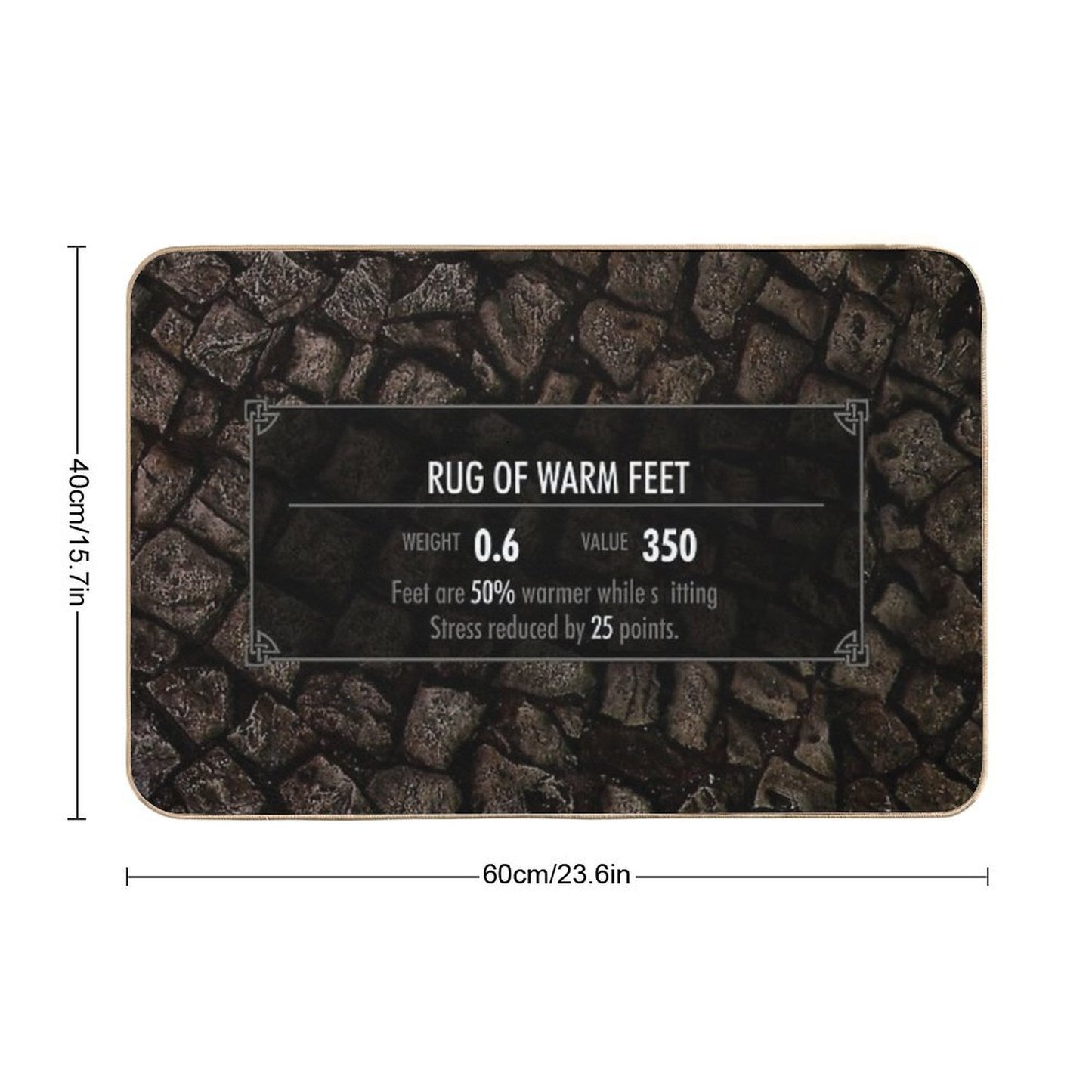 Skyrim Elder Scrolls - Bathroom Toilet Floor Rug Equipment Bath Mat