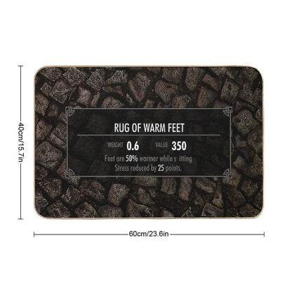 Skyrim Elder Scrolls - Bathroom Toilet Floor Rug Equipment Bath Mat