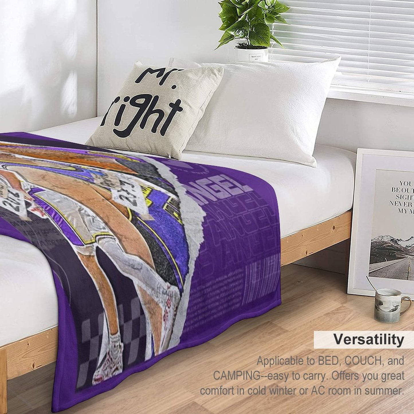 Los Angeles Basketball Squad Design 1 Throw Blanket