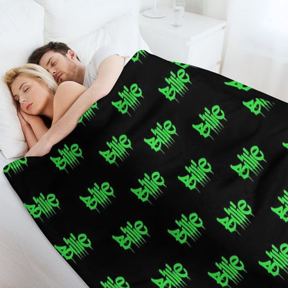 Billie Black&green Throw Blankets Throw Blanket