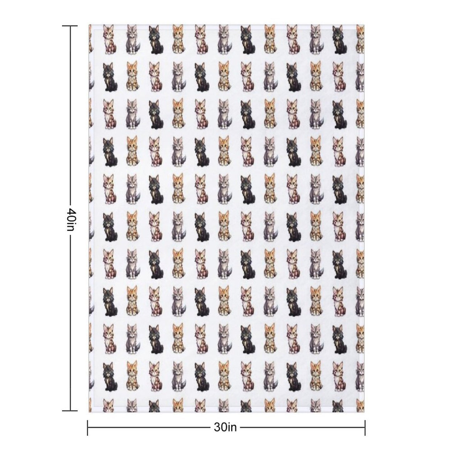 Cute Maine Coon Cats Throw Blanket
