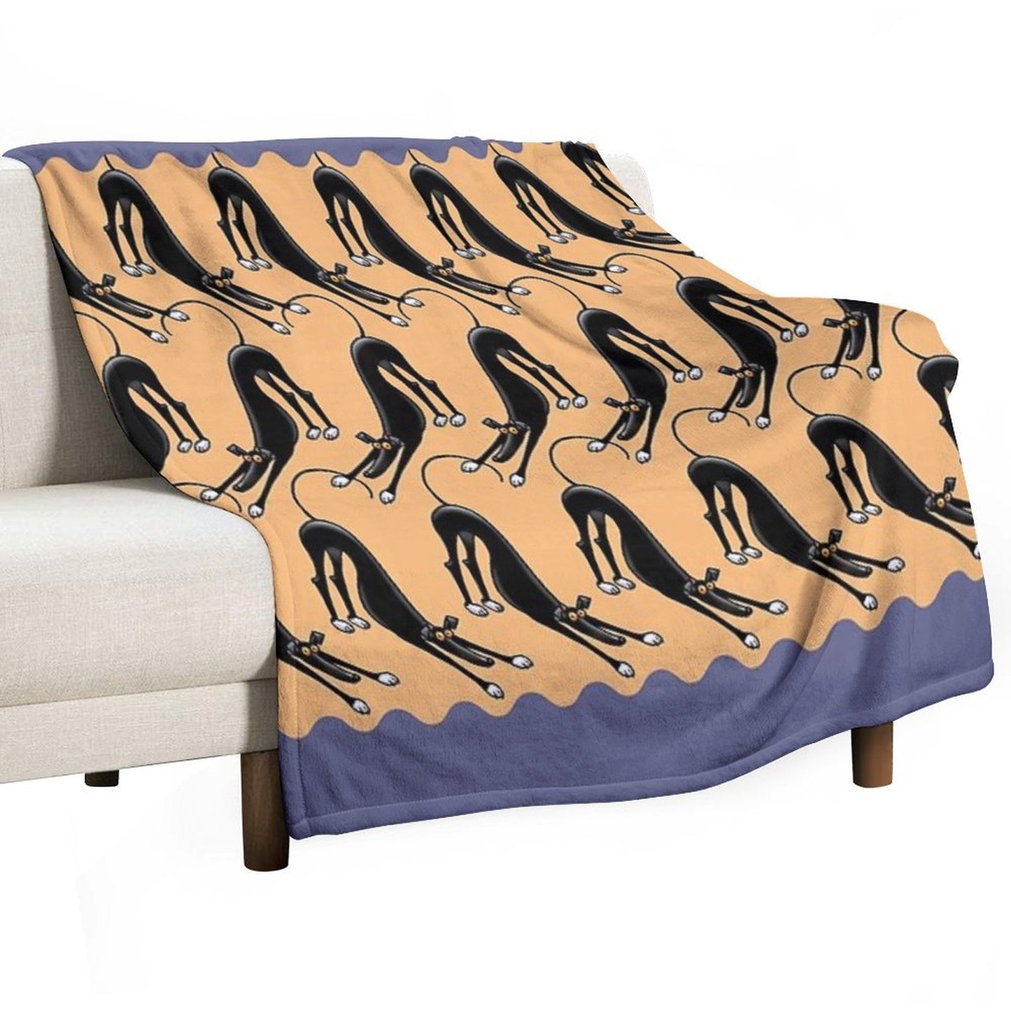 Bowdown Pattern Throw Blanket