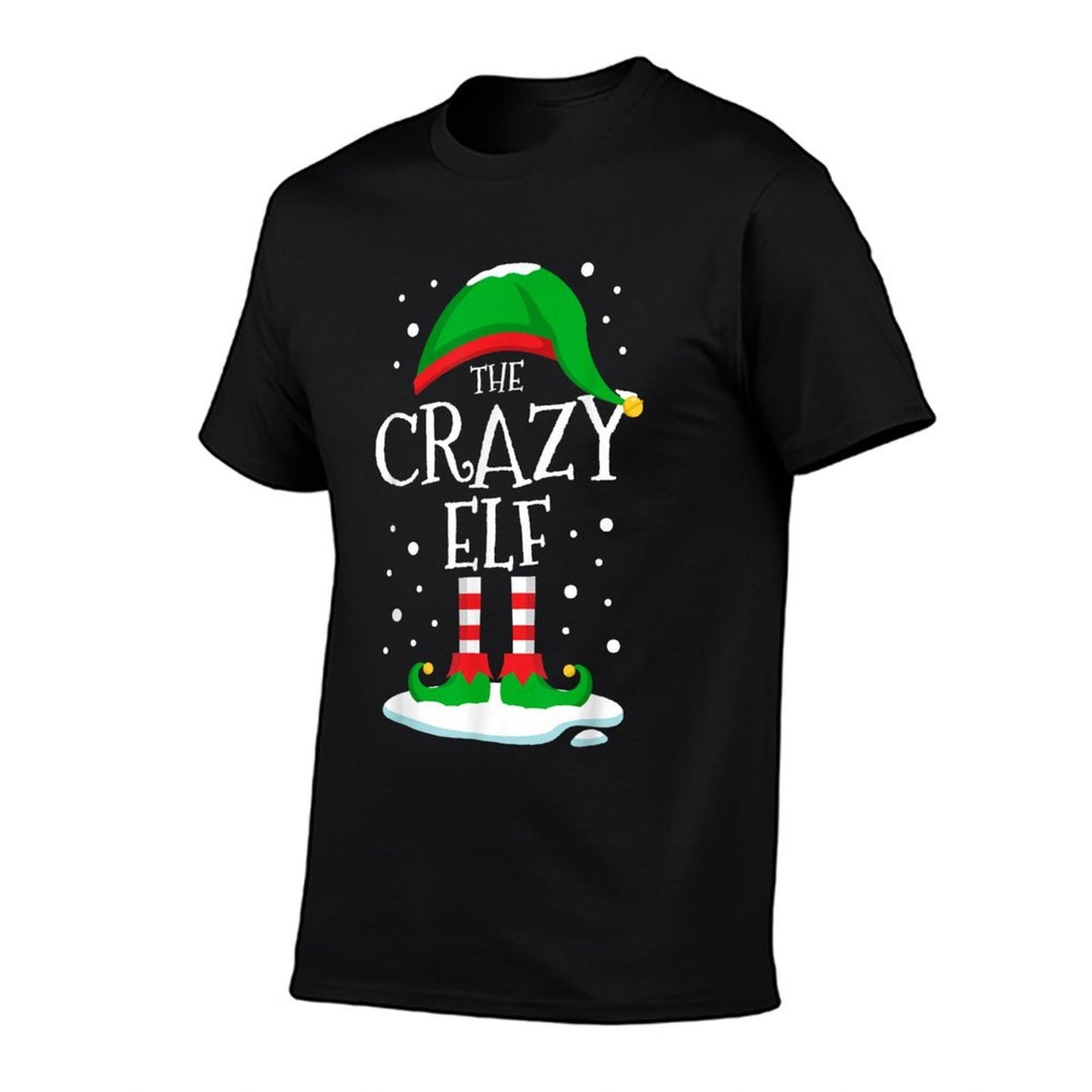 The Crazy Elf Christmas Family Matching Xmas Group Funny  Oversized Silhouette T-Shirt