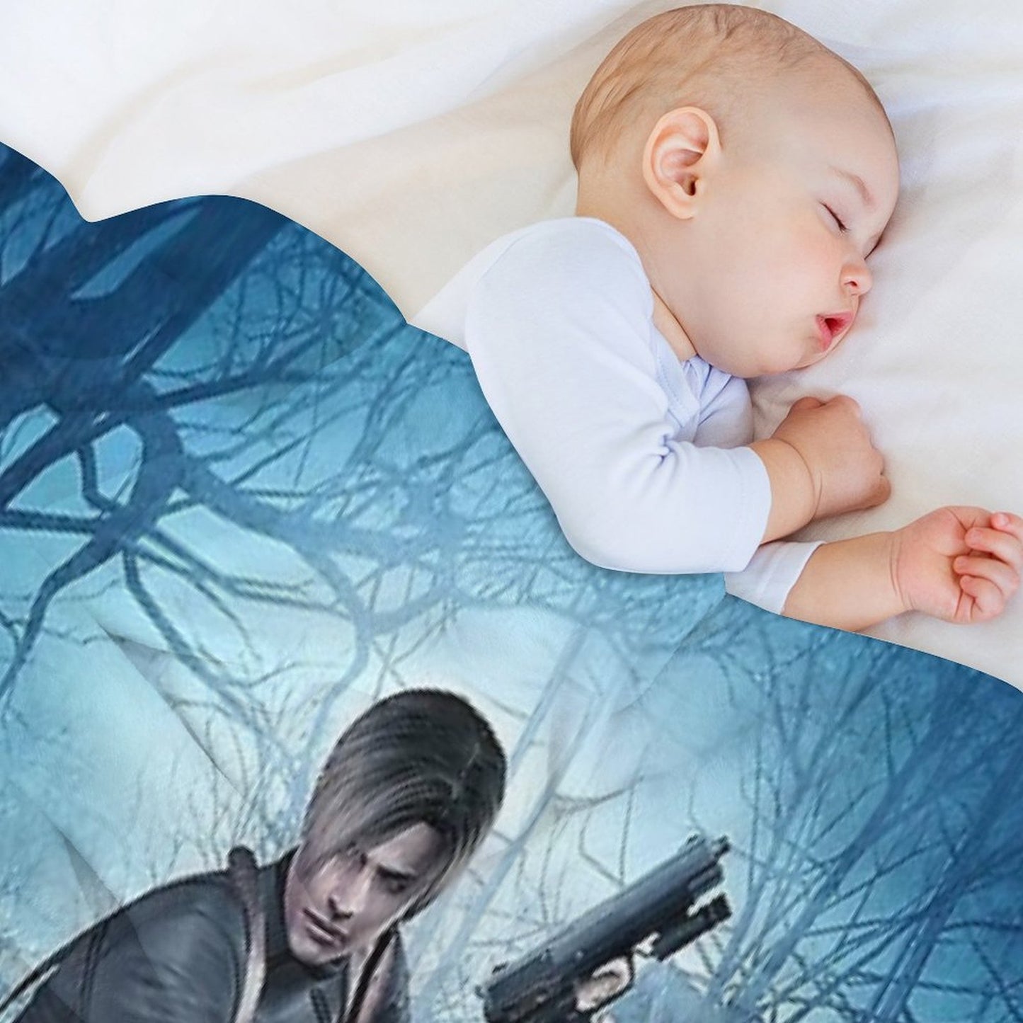 Resident Evil 4 Leon Throw Blanket
