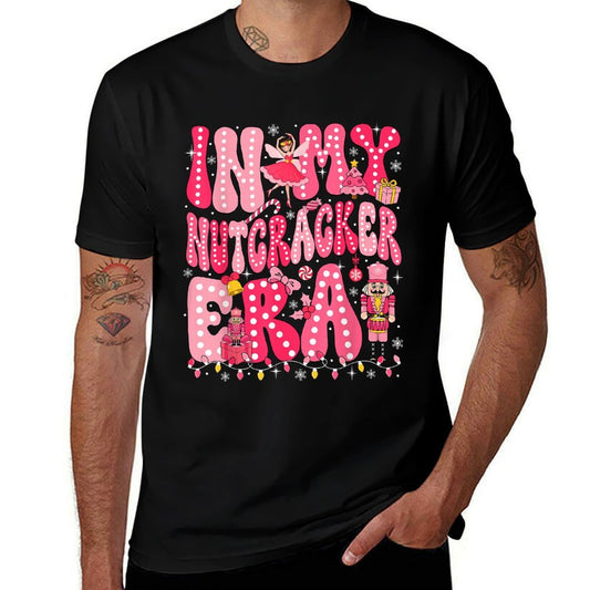 Pink Nutcracker Squad in My Nutcracker Era Pink Christmas  Rolled Sleeves T-Shirt