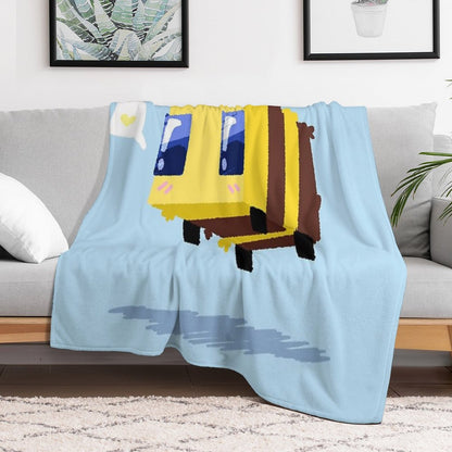 Minecraft Bee Throw Blanket