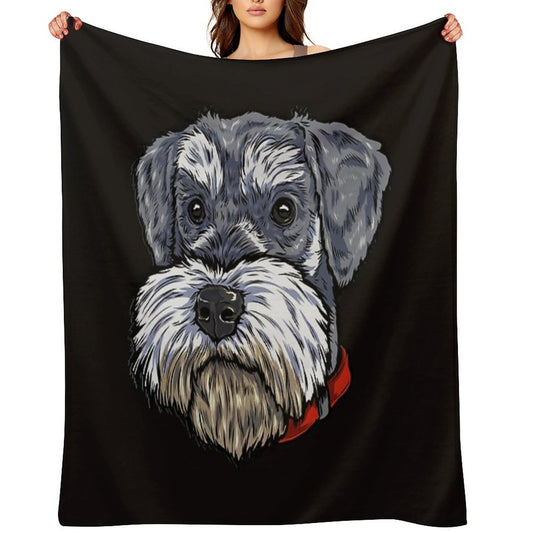 Miniature Schnauzer Throw Blanket
