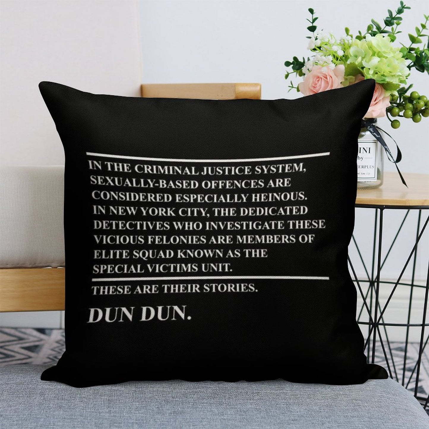 Law & Order Svu Linen Throw Pillow Cover