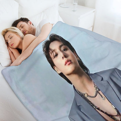 Jungkook Colored Throw Blanket