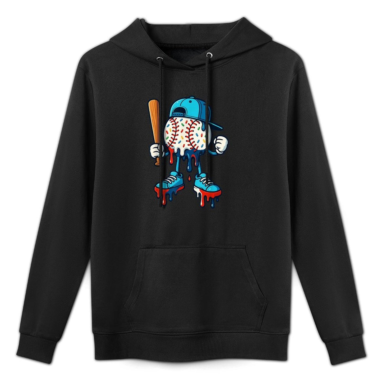 Baseball Lifestyle 101 Apparel Youth Baseball Drip Icecream Machine Washable Hoodie