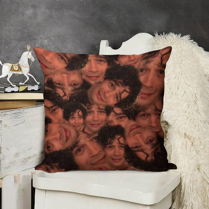 Matty Healy Linen Throw Pillow Cover