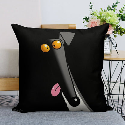 Derp in The Dark Linen Throw Pillow Cover