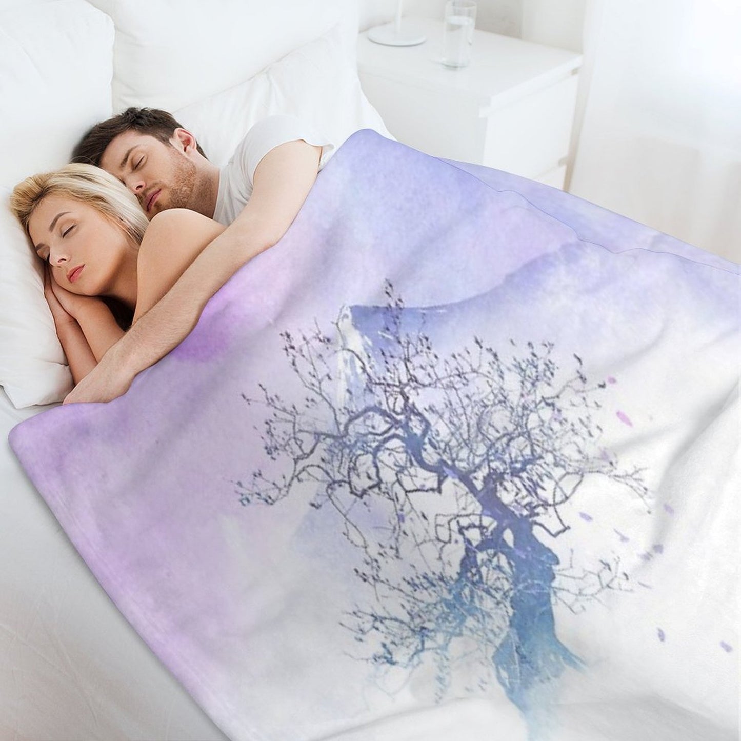 The Long Way to Fuji Throw Blanket