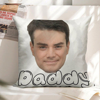 Ben Shapiro Daddy Linen Throw Pillow Cover