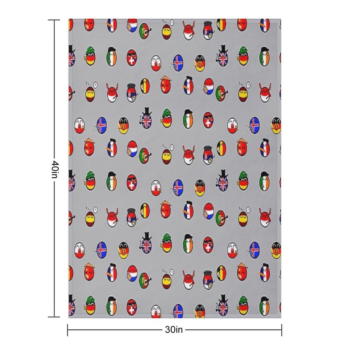 Countryballs Pack Throw Blanket