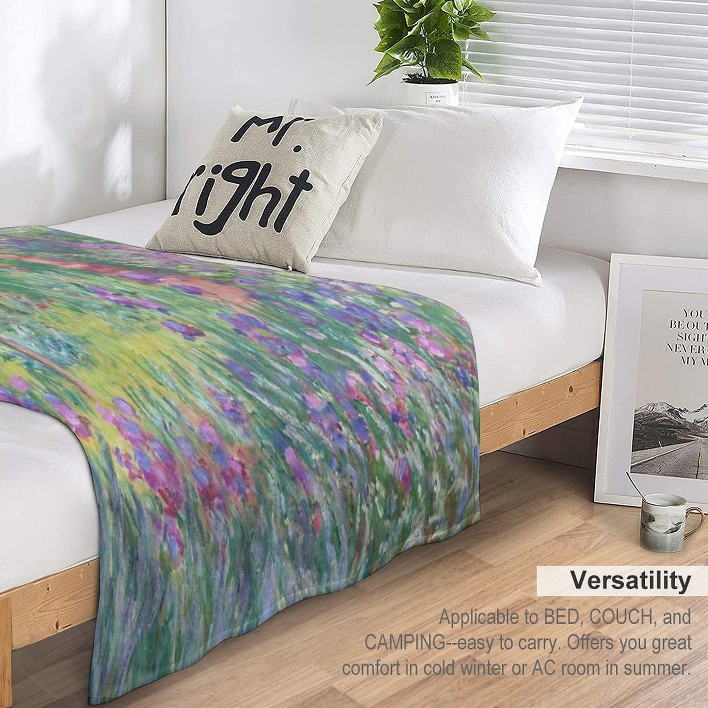 The Artist's Garden at Giverny Throw Blanket