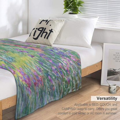 The Artist's Garden at Giverny Throw Blanket
