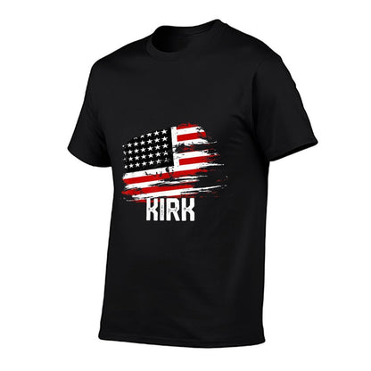 KIRK USA Personalized 4th of July KIRK  Summer-ready Fabric T-Shirt
