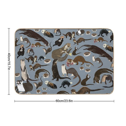 Old World Otters Bath Mat