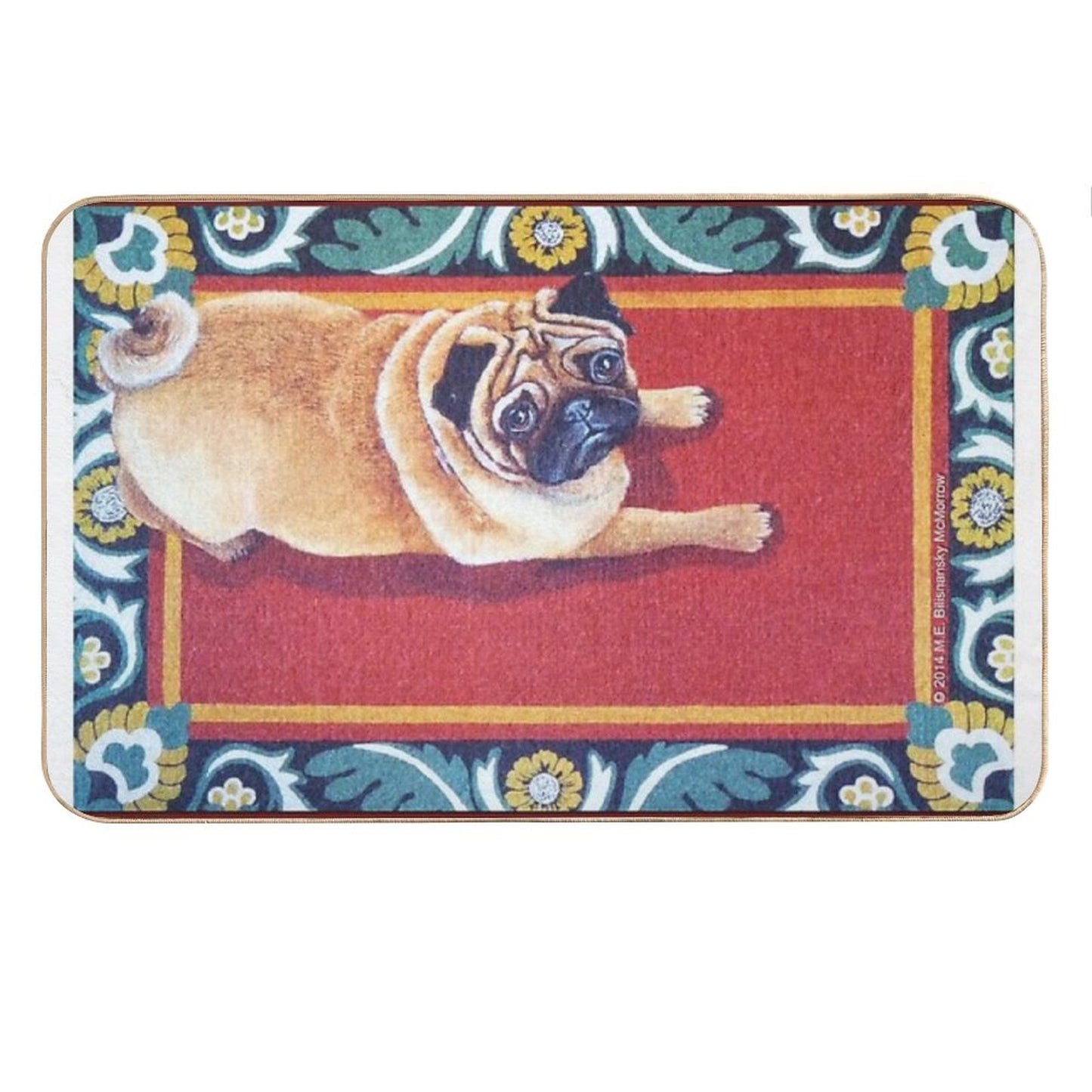 Pug on A Rug Bath Mat
