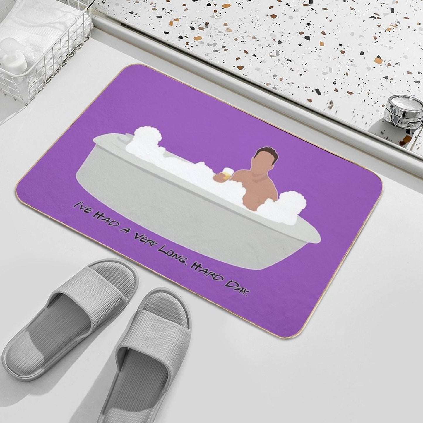 I've Had A Very Long, Hard Day Bath Mat