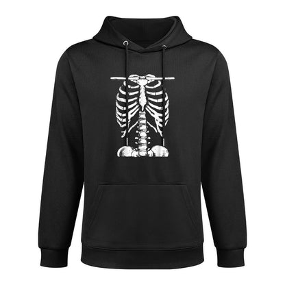 Skeleton Rib Cage Gifts Men Women Halloween Costume Skeleton Layering Staple Hoodie