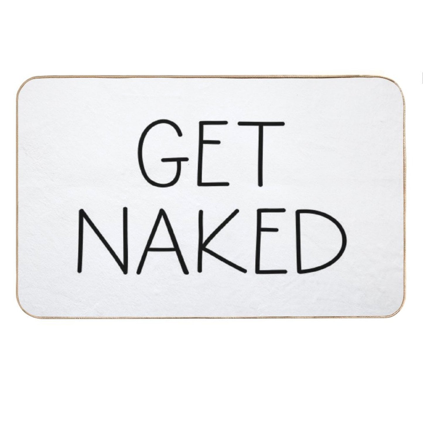 Get Naked White Bath Mat