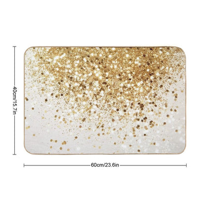 Gold Glam #2 (Photo of Glitter Only - Not Reflective) Bath Mat