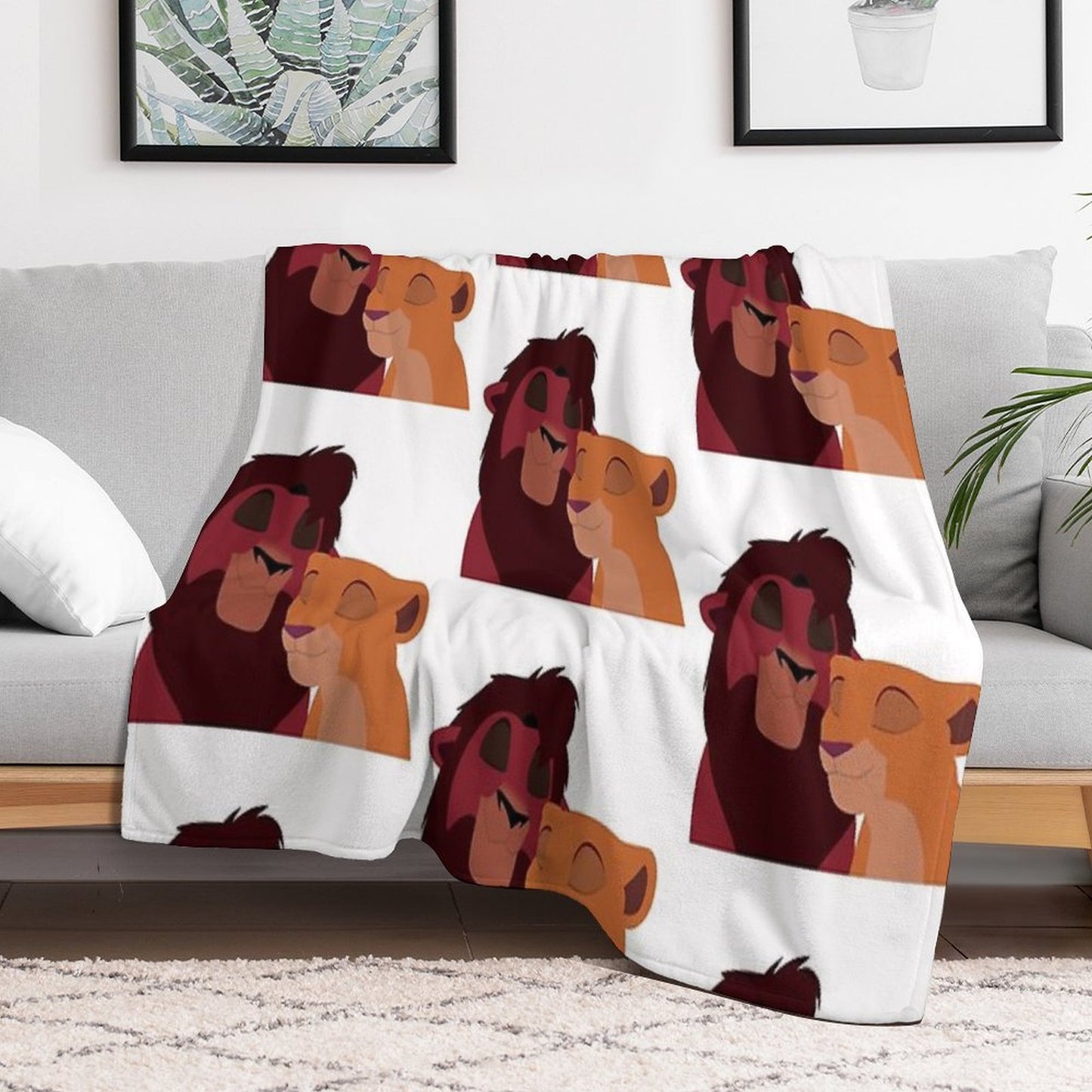 Kovu And Kiara Throw Blanket