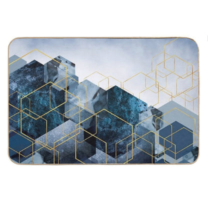 Geometric Compilation Bath Mat